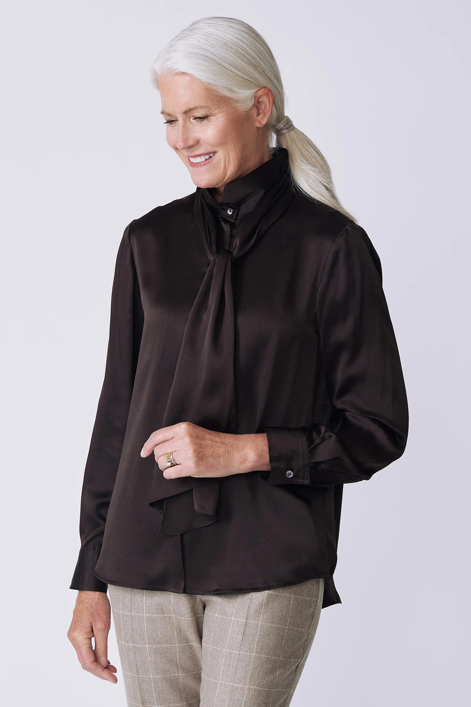 Regency Blouse - Espresso