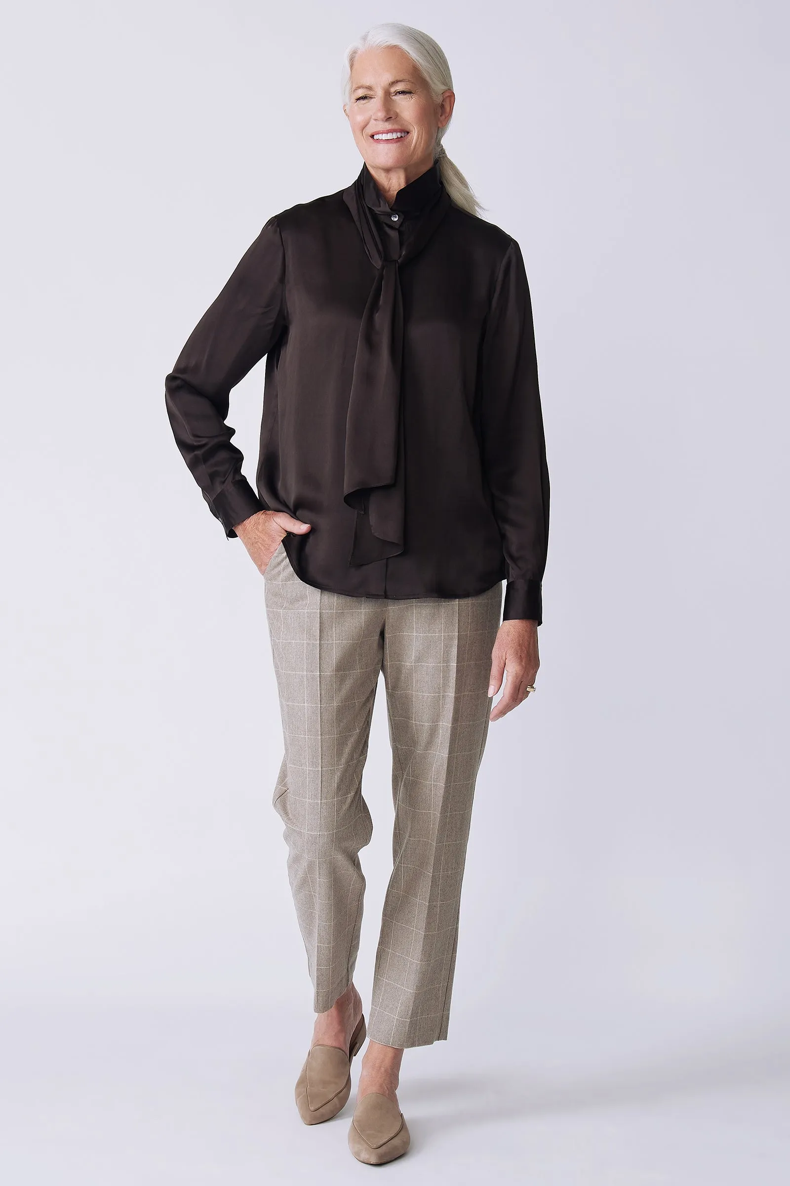Regency Blouse - Espresso