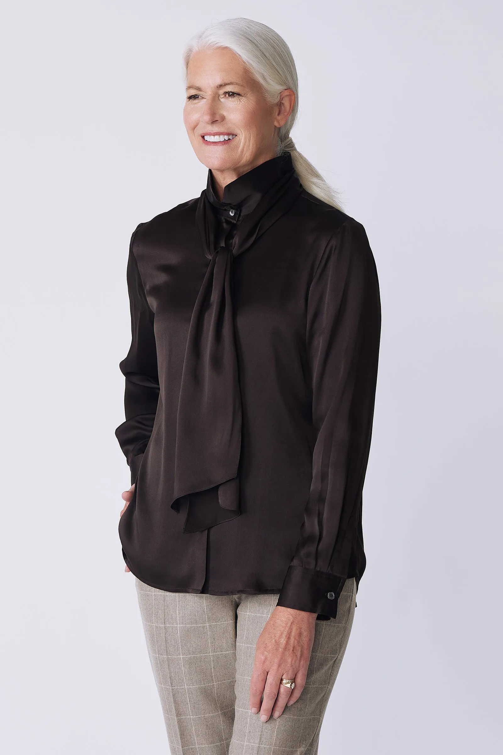 Regency Blouse - Espresso
