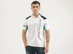 Regular Fit Polo Neck Printed T-shirts