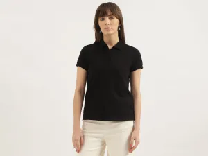 Regular Fit Polo Neck Solid T-shirts