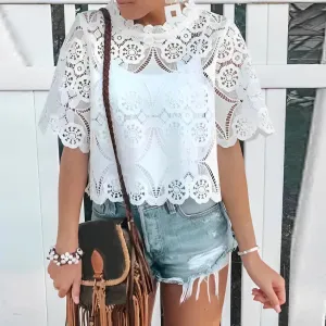Relaxed and elegant summer top for women by Laysha