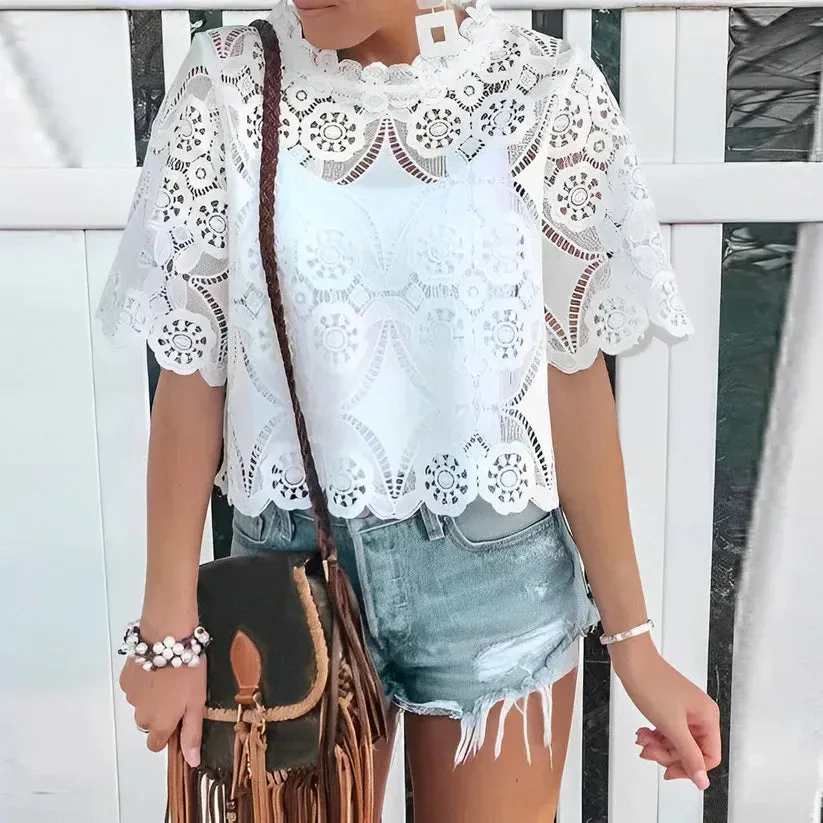 Relaxed and elegant summer top for women by Laysha