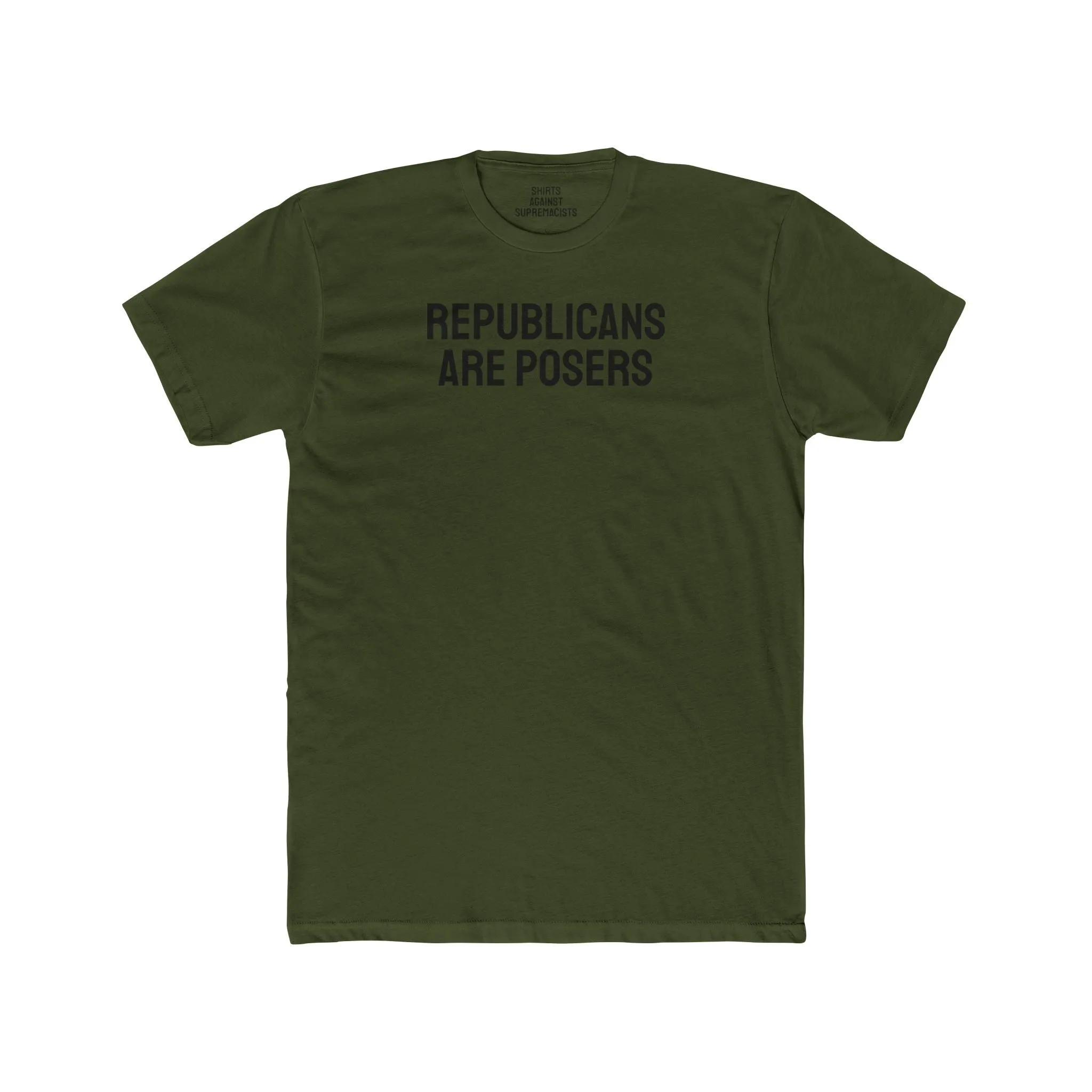 Republicans Are Posers - Unisex Cotton Crew Tee