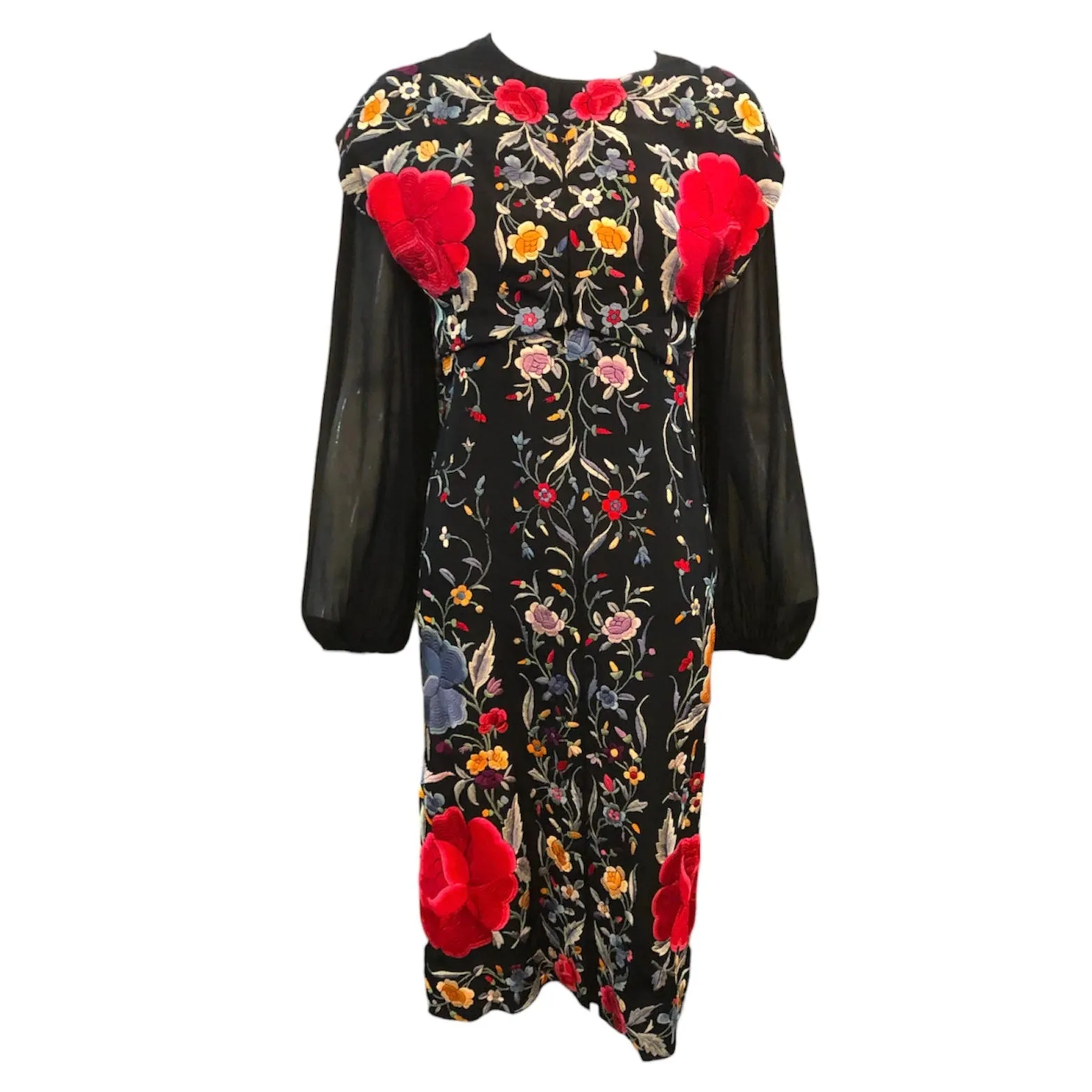 Repurposed Piano Shawl Becomes a 1950s Dress with Vest