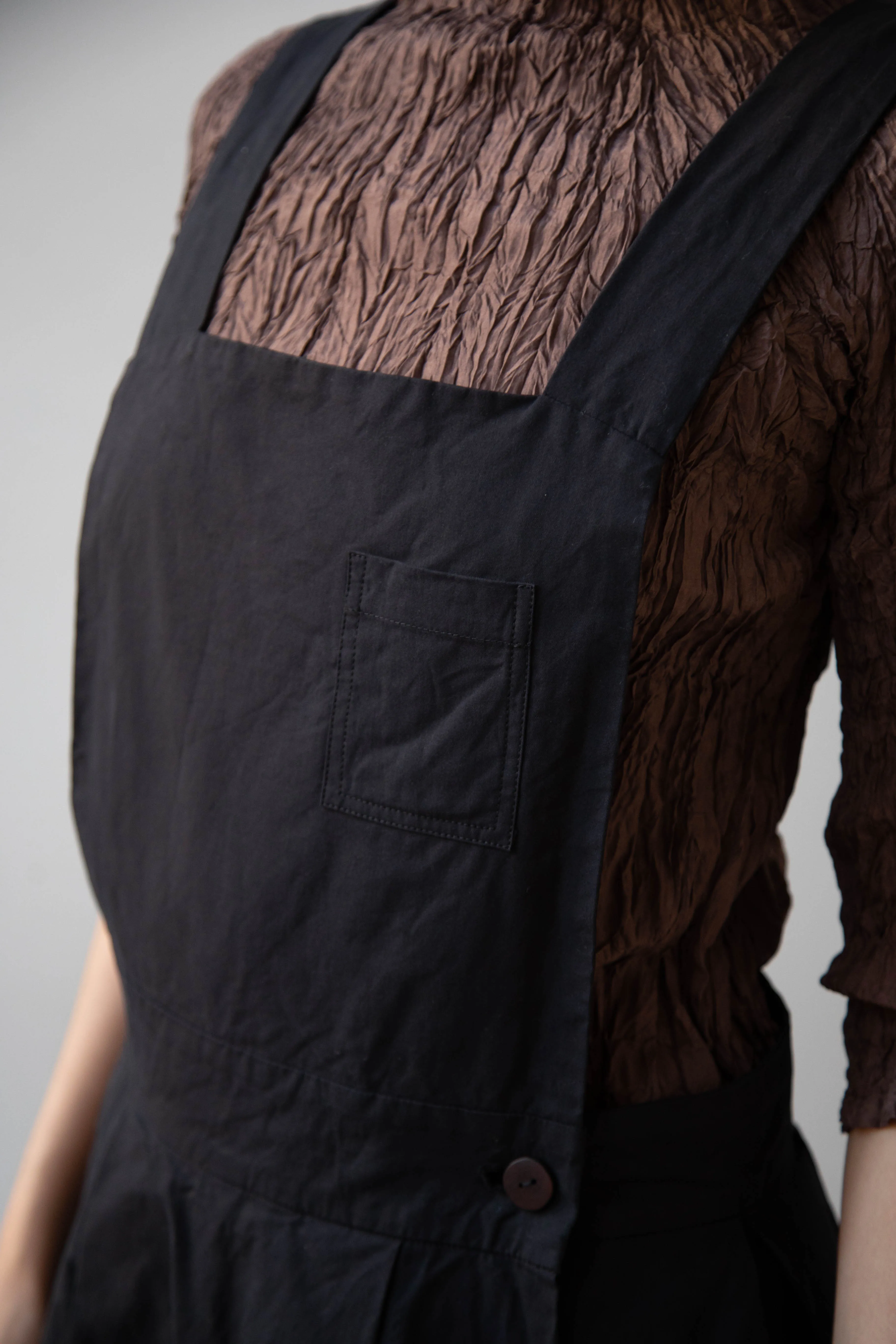 Risa Nakamura | Apron Skirt "G" in Washed Cotton Gabardine