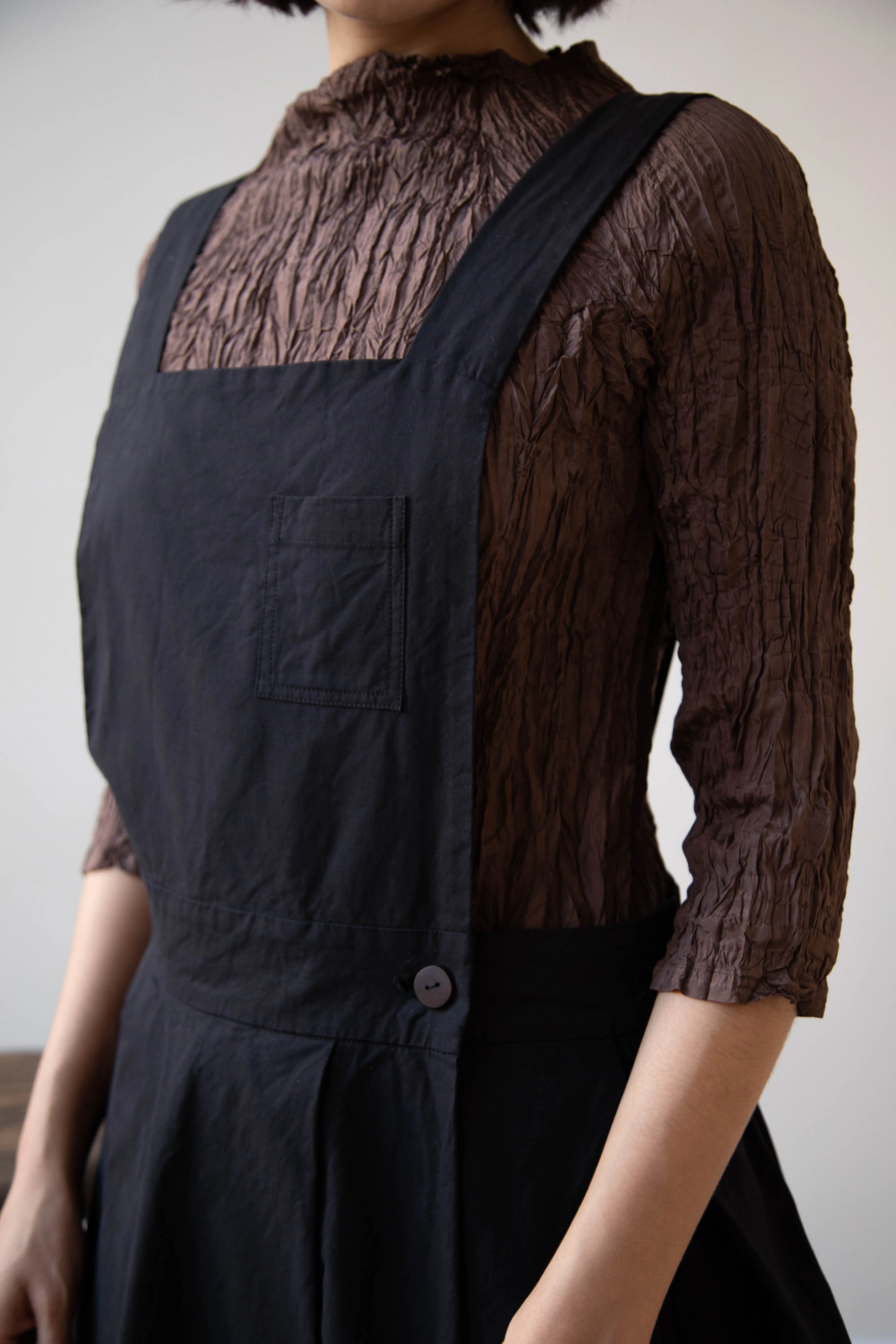 Risa Nakamura | Apron Skirt "G" in Washed Cotton Gabardine