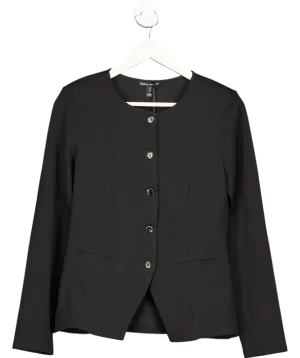River Island Black Tailored Buttoned Jacket UK 8
