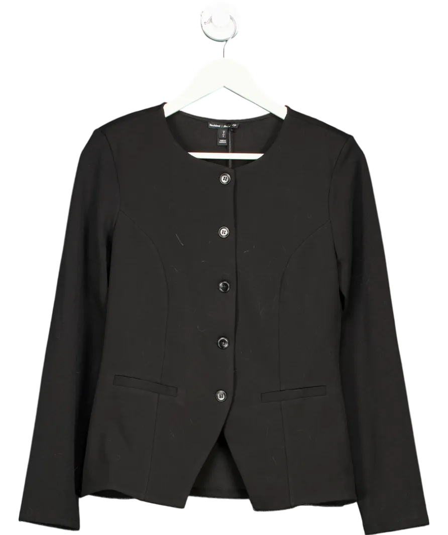 River Island Black Tailored Buttoned Jacket UK 8