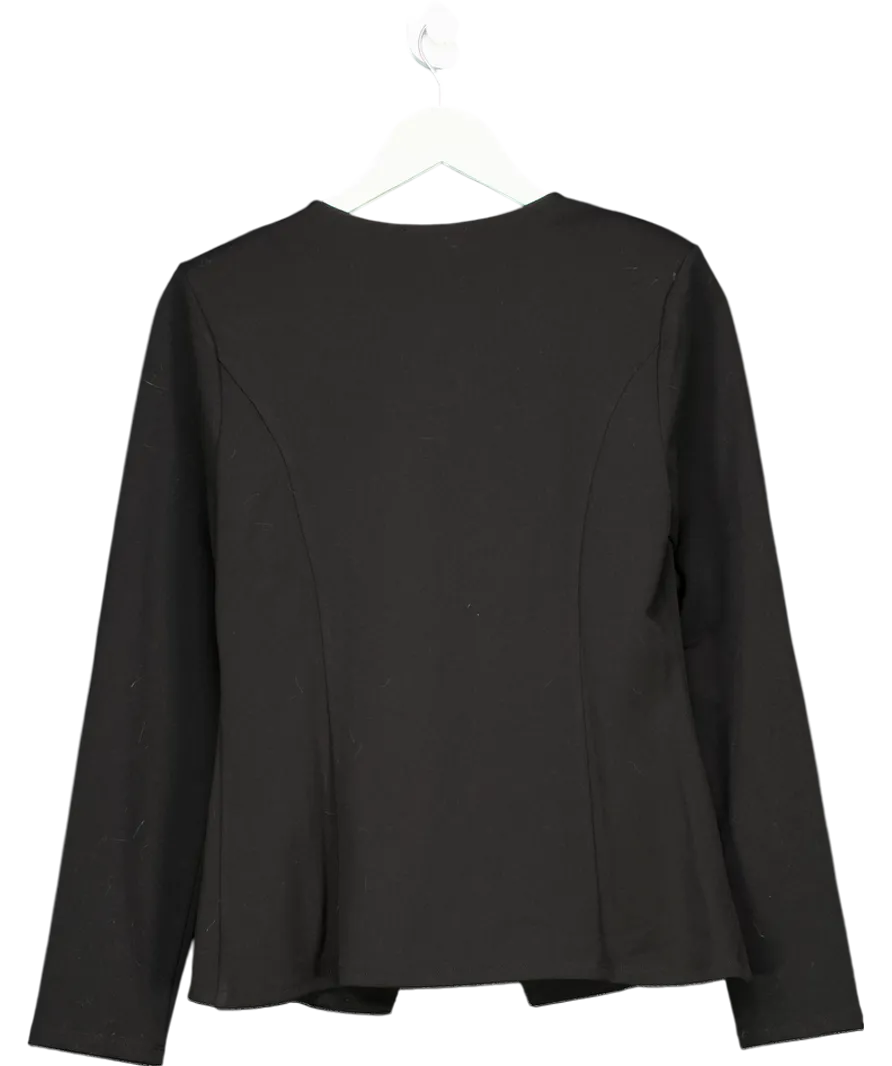 River Island Black Tailored Buttoned Jacket UK 8