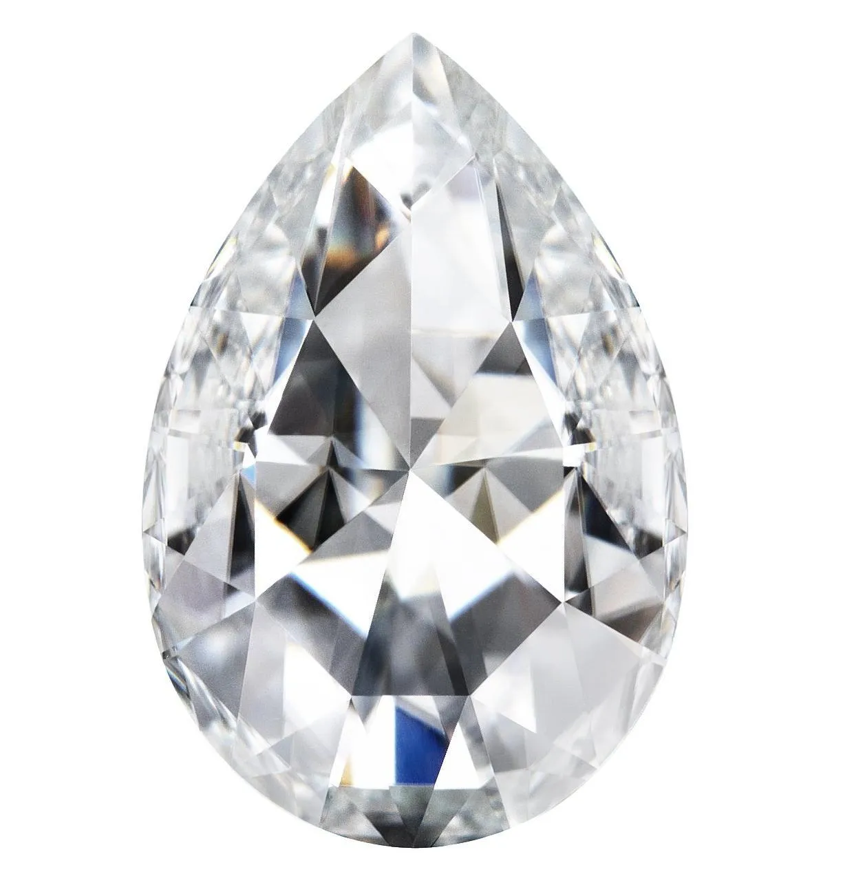 Rose Cut Pear Forever One Charles & Colvard Loose Moissanite Stone