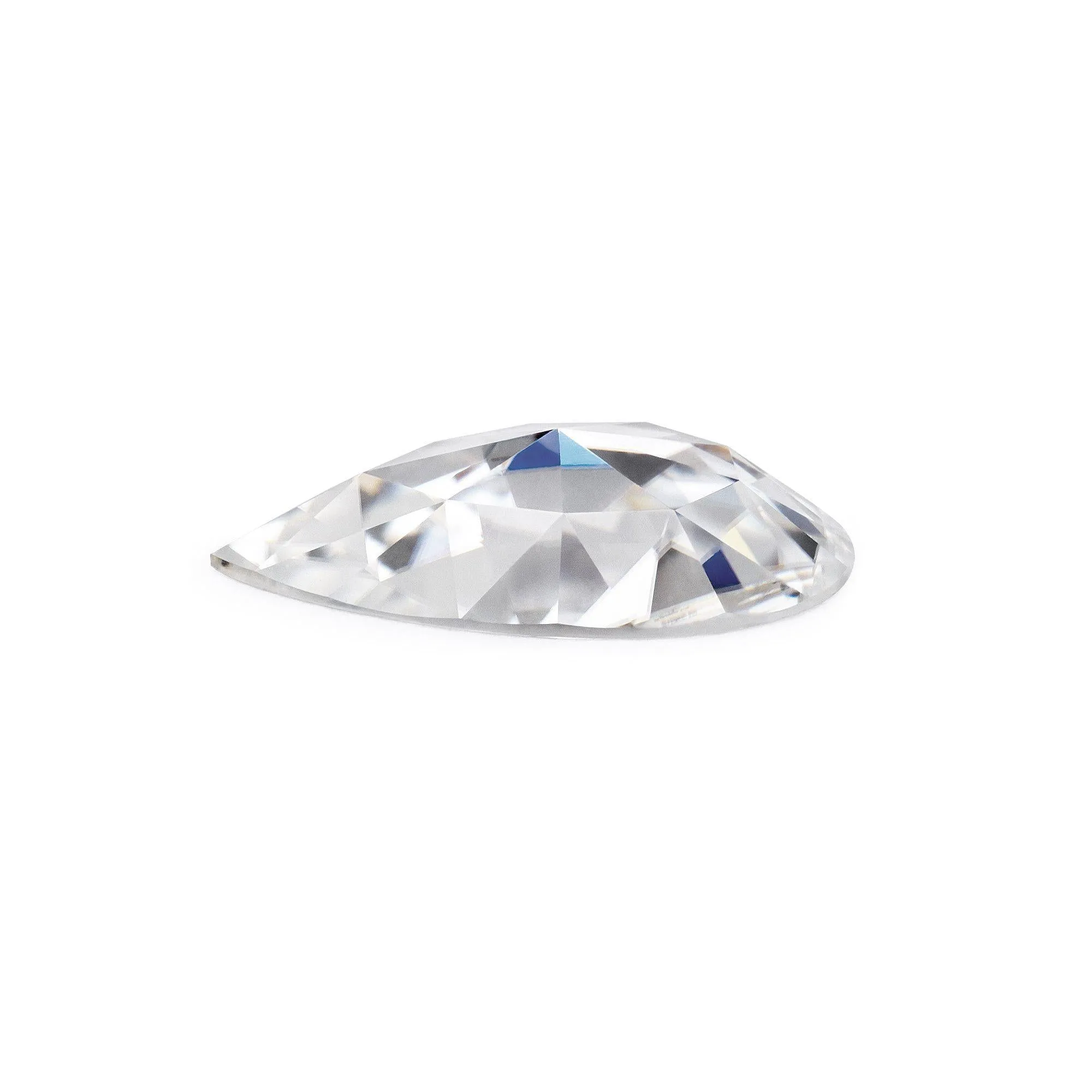 Rose Cut Pear Forever One Charles & Colvard Loose Moissanite Stone