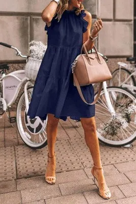 Ruffled Smock Dress