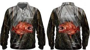 Samaki Mangrove Jack Long Sleeve Kids Fishing Shirt