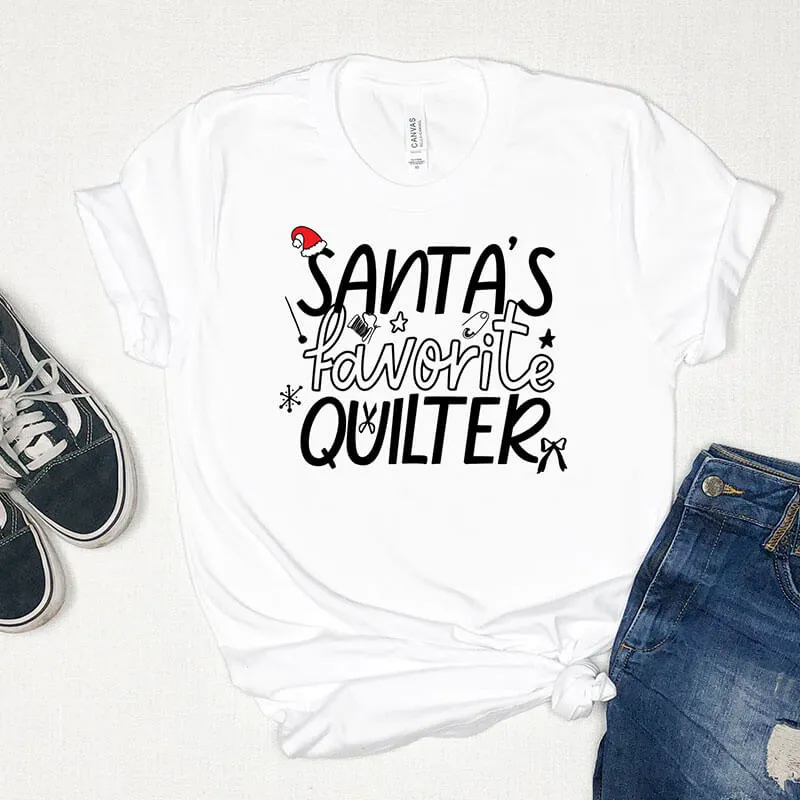 Santa's Favorite Quilter T-shirt