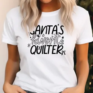 Santa's Favorite Quilter T-shirt