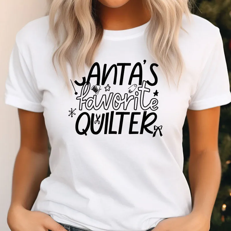 Santa's Favorite Quilter T-shirt