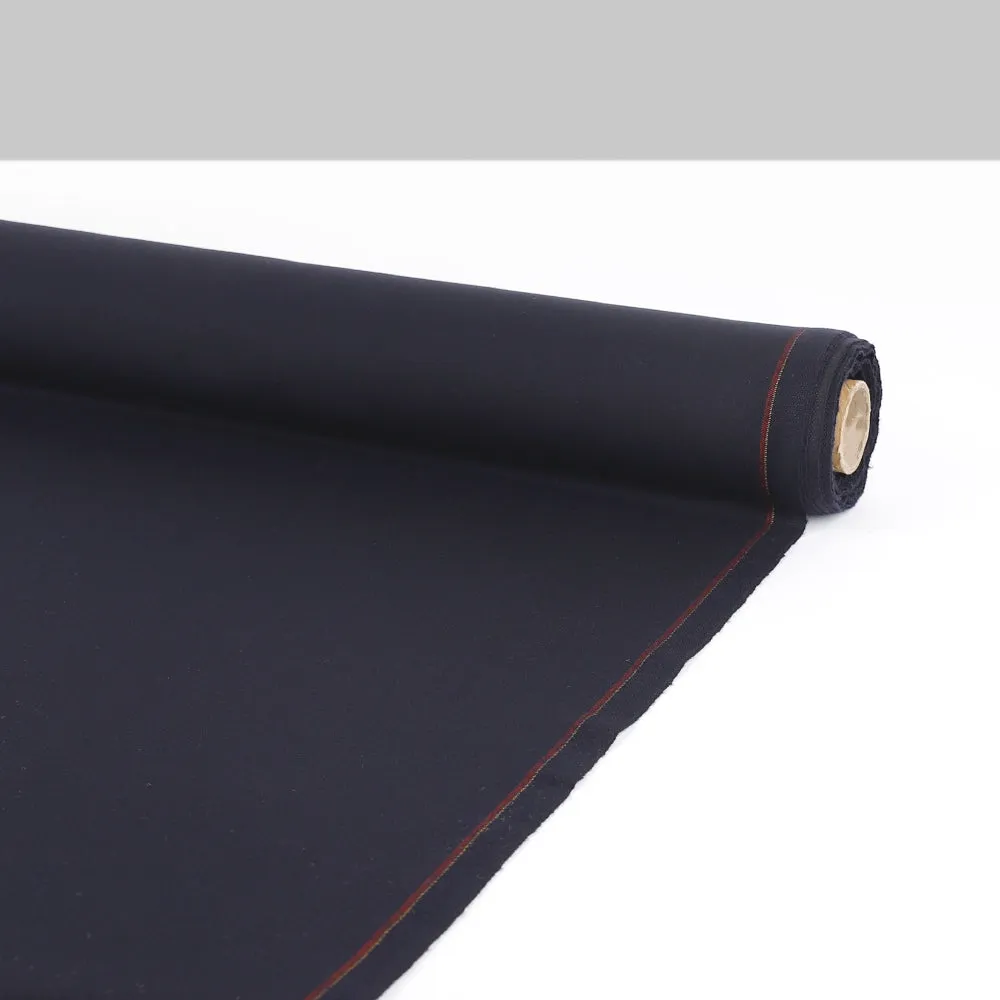 Sateen Wool / Poly Suiting - Dark Navy