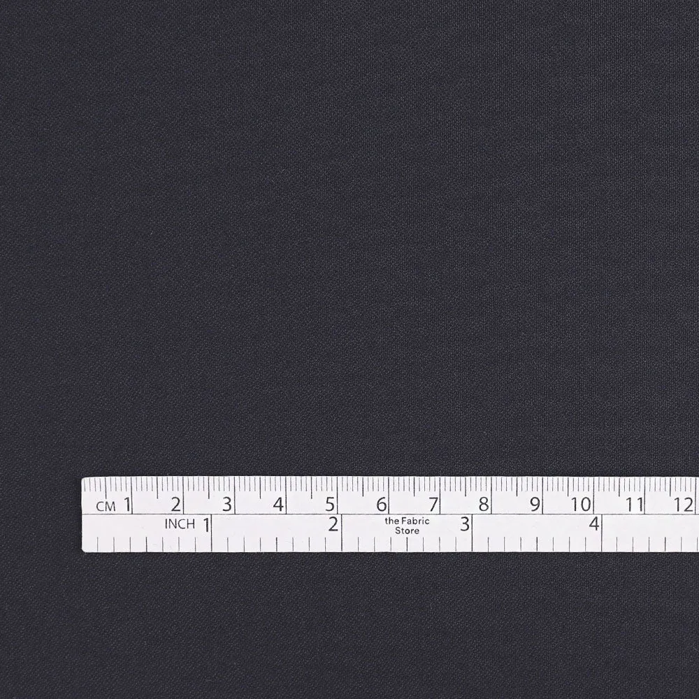 Sateen Wool / Poly Suiting - Dark Navy