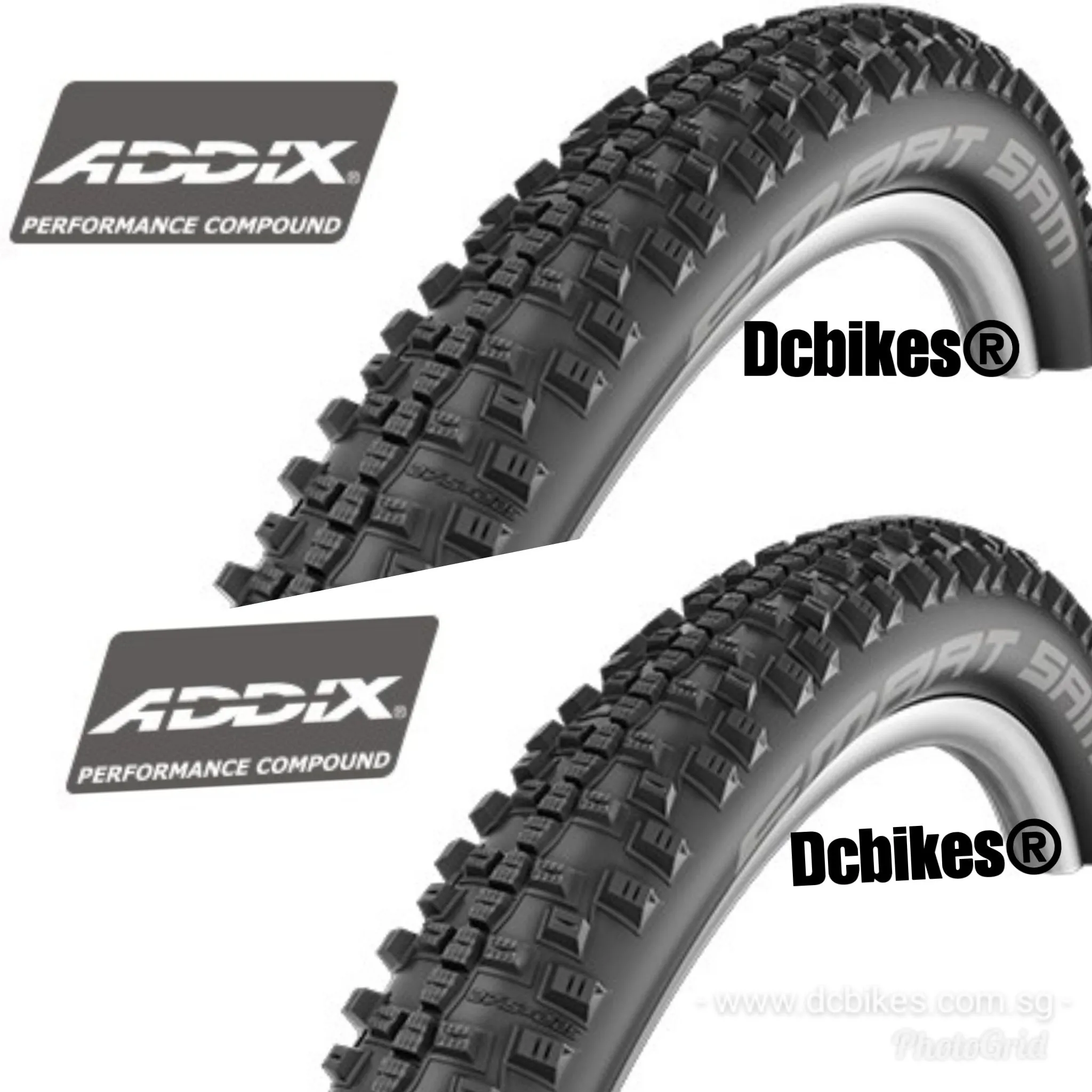 Schwalbe 26 X 2.1 Smart Sam Performance MTB Folding Tyres (2 Tires)