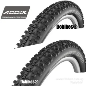 Schwalbe 26 X 2.1 Smart Sam Performance MTB Folding Tyres (2 Tires)