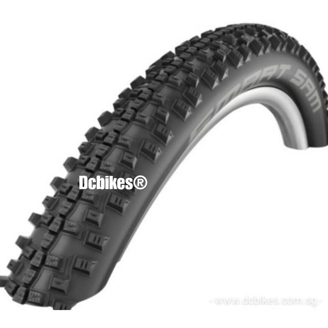 Schwalbe 26 X 2.1 Smart Sam Performance MTB Folding Tyres (2 Tires)