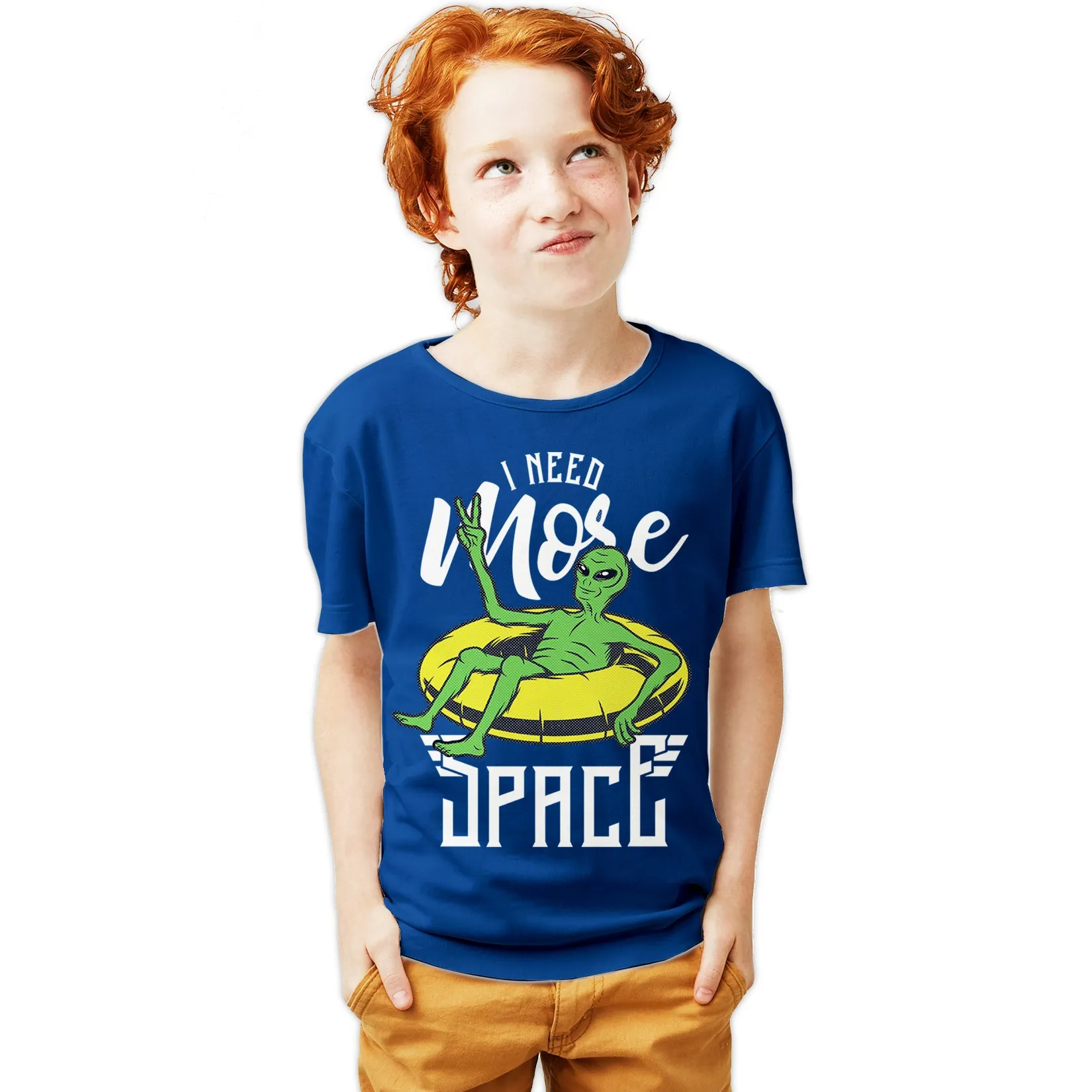 Science Space I Need More Alien X Parody Nerd Geek Chic Lol Official Youth T-shirt