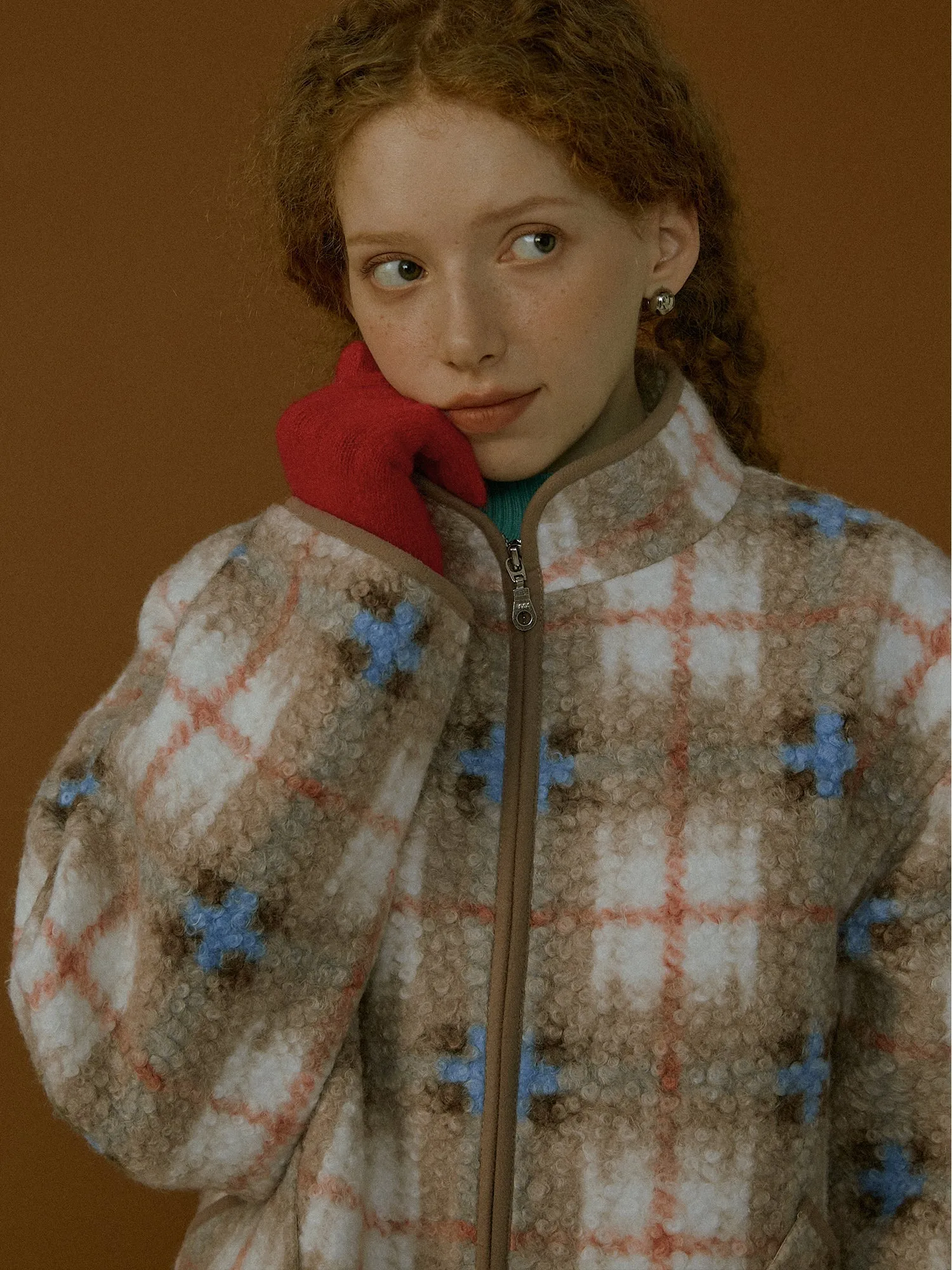 Scottish Plaid Boucle Jacket