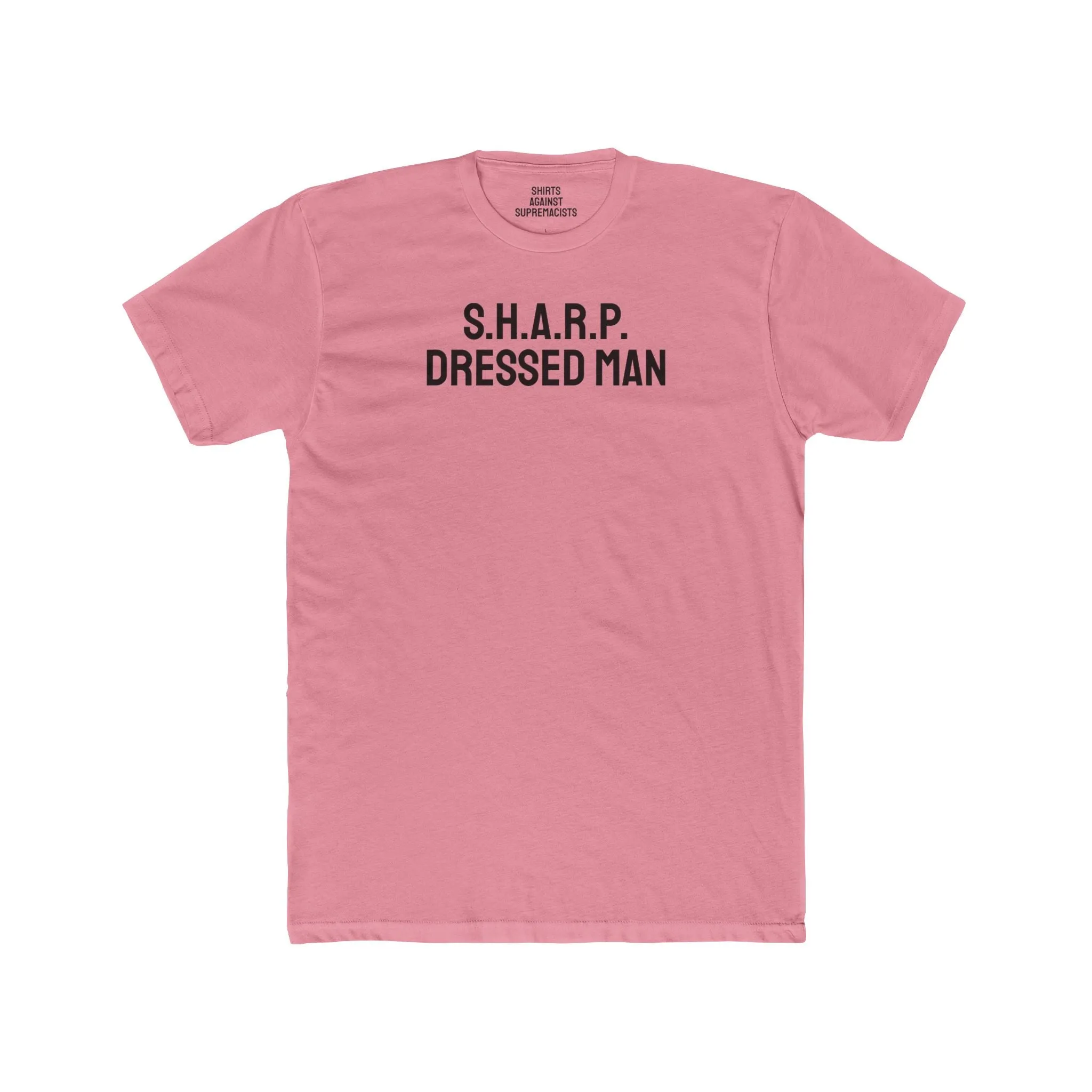S.H.A.R.P. Dressed Man - Unisex Cotton Crew Tee