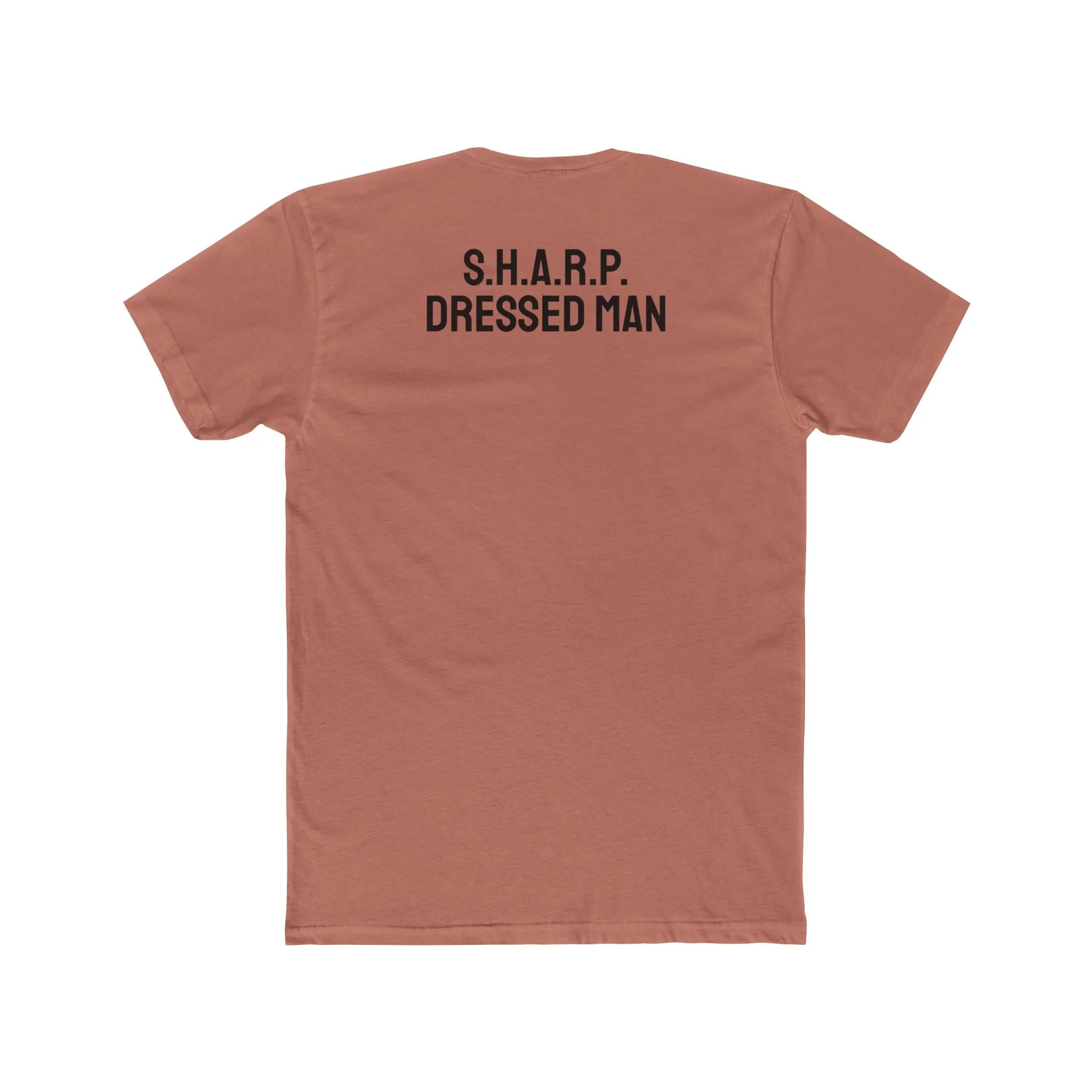 S.H.A.R.P. Dressed Man - Unisex Cotton Crew Tee