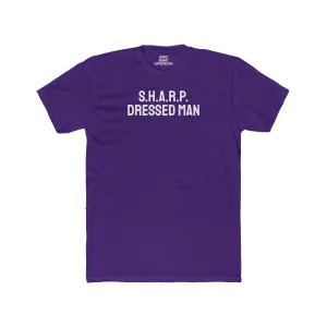 S.H.A.R.P. Dressed Man - Unisex Cotton Crew Tee