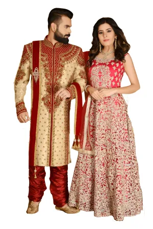 Sherwani (Custom Tailored) - (D.No.-1144)