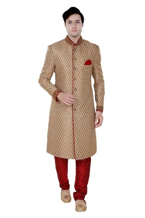 Sherwani (Custom Tailored) - (D.No.-1199)