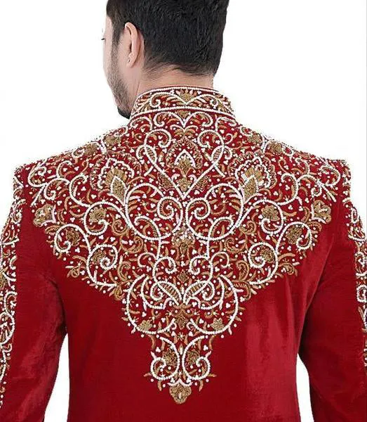 Sherwani (Custom Tailored) - (D.No.-1254)