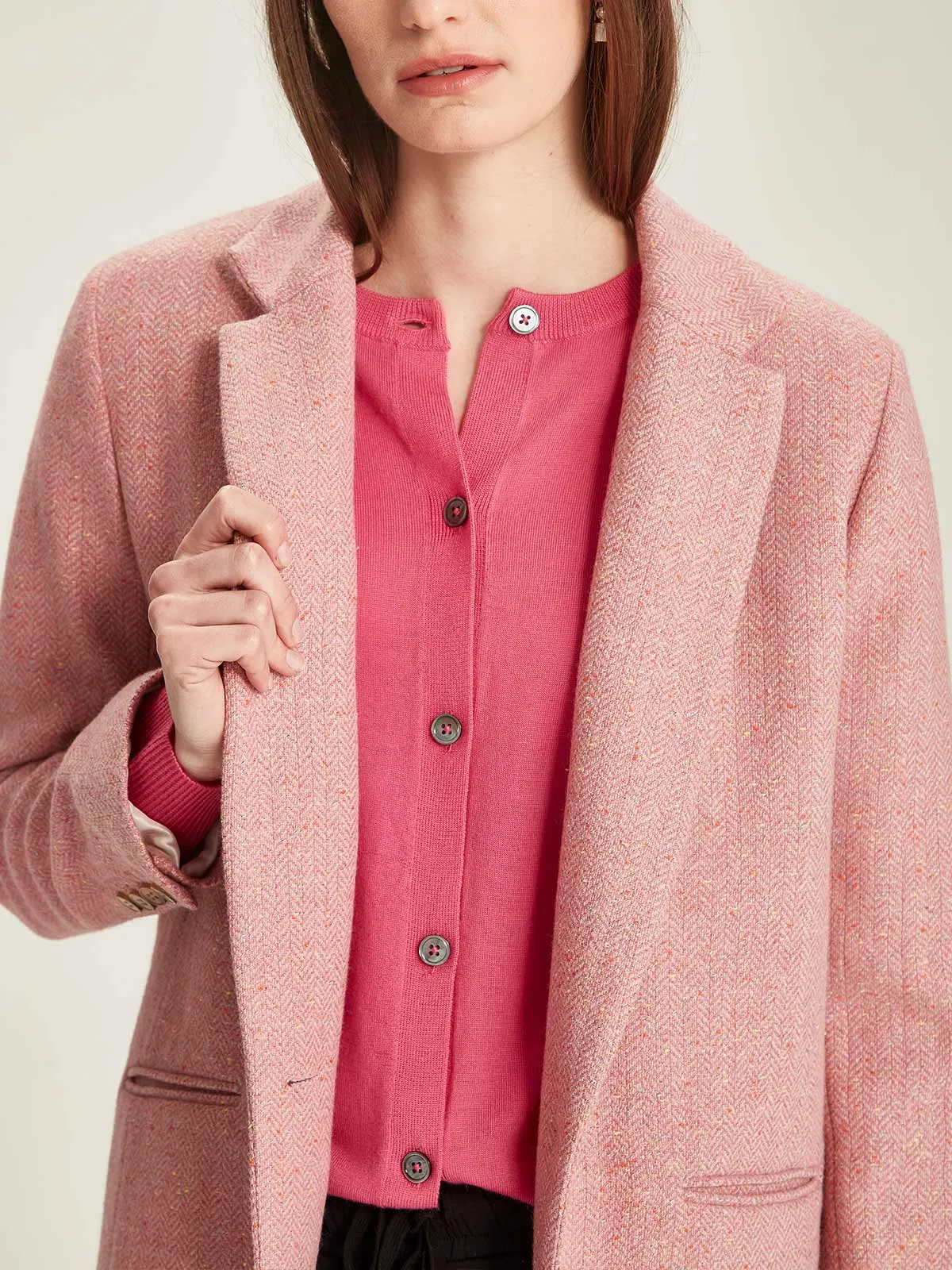 Sills Coco Tweed Blazer - Rose