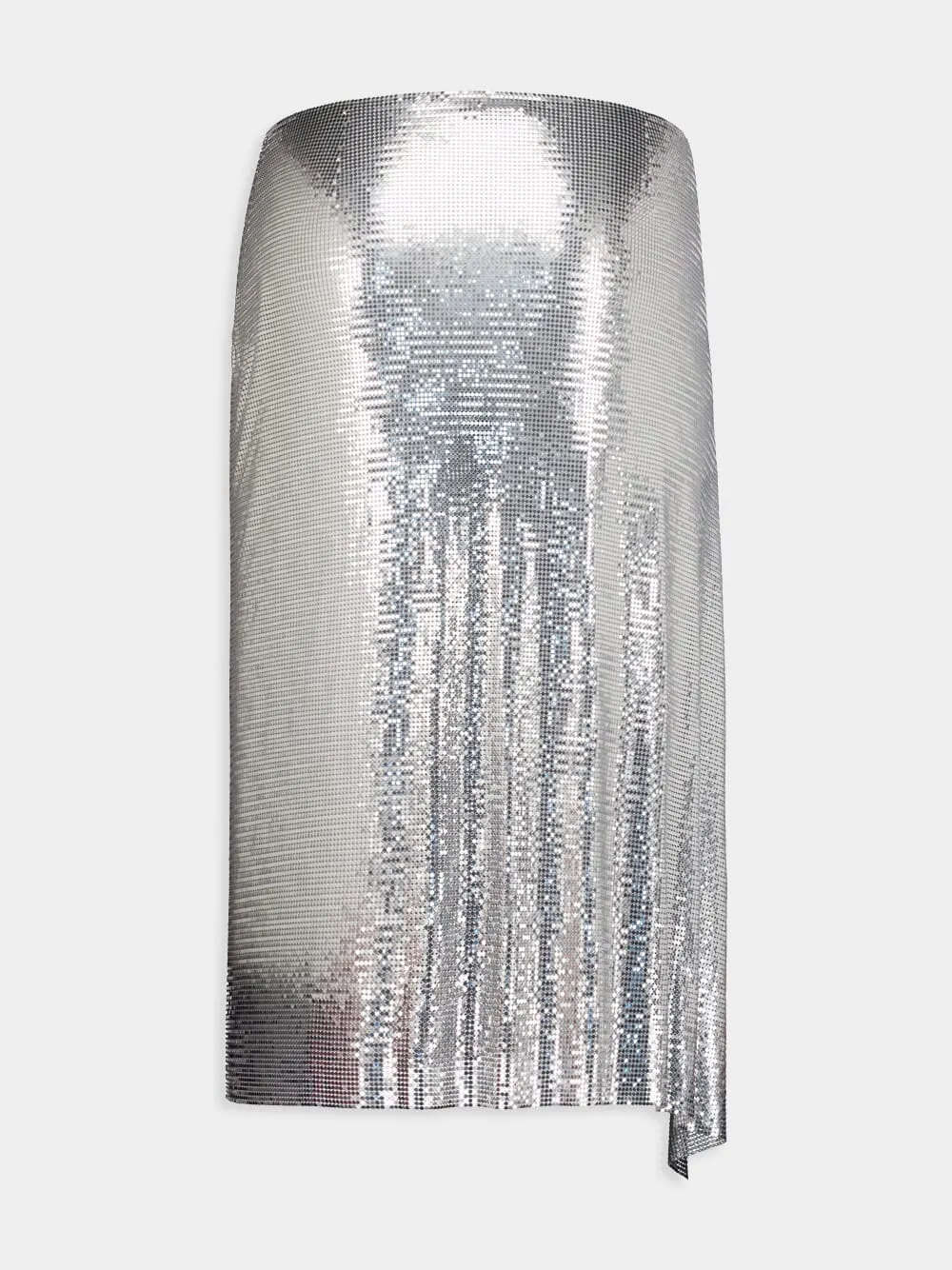 Silver Chainmail Draped Skirt
