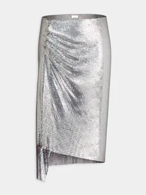 Silver Chainmail Draped Skirt