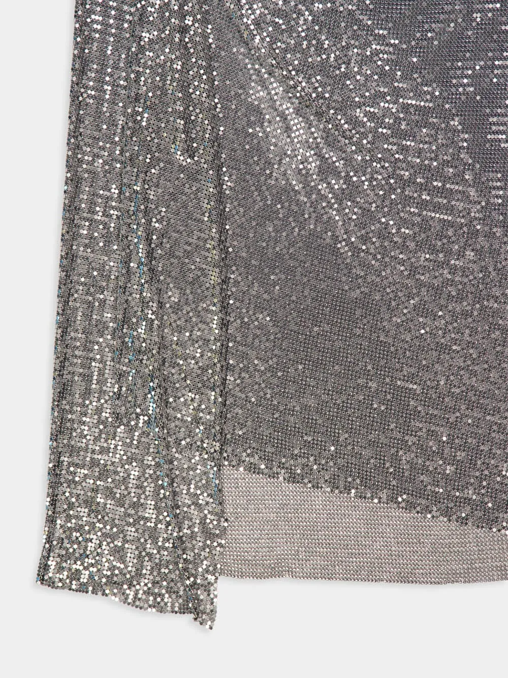Silver Chainmail Draped Skirt