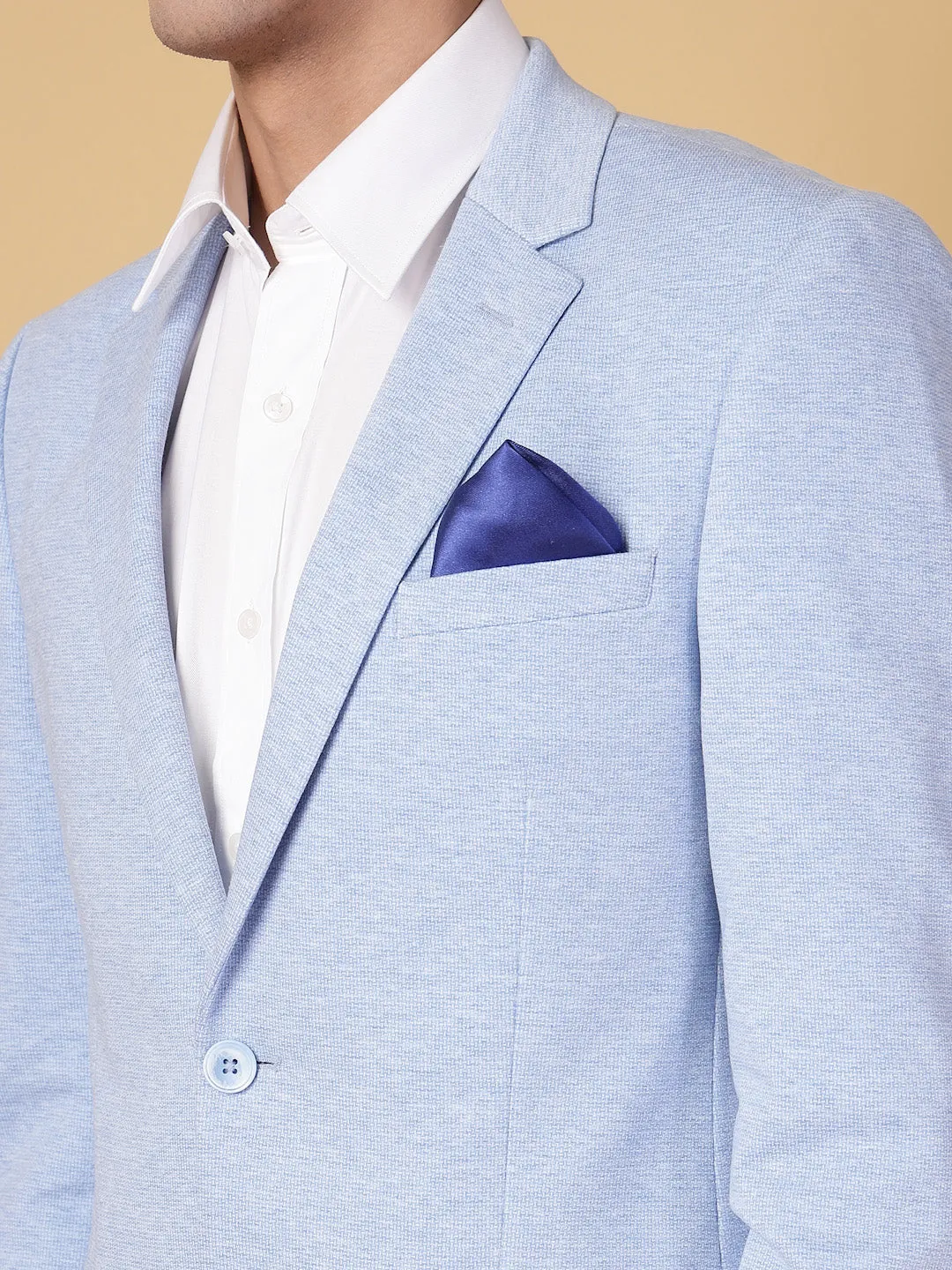 Sky Blue Uncrushable Structured Jacket