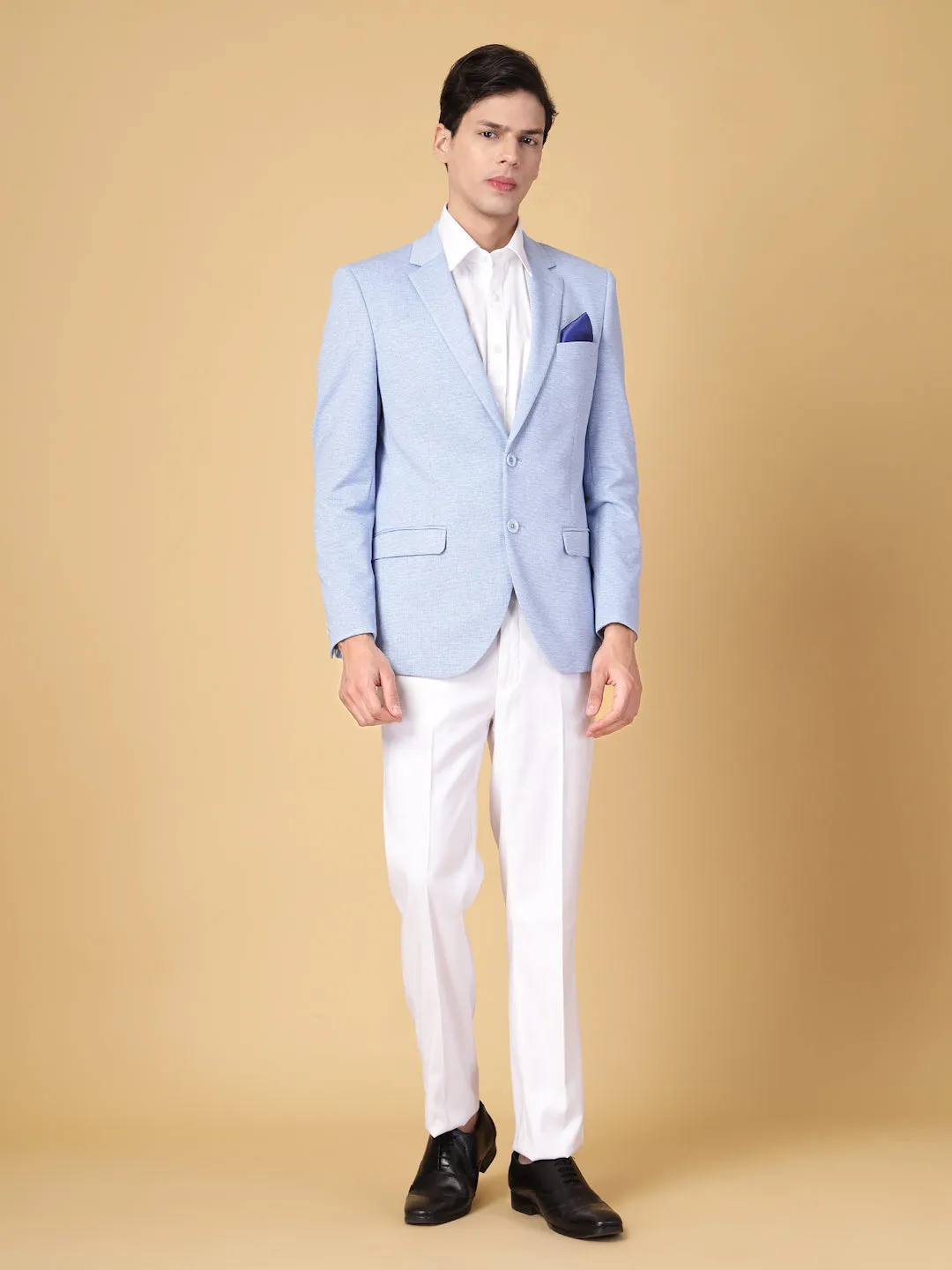 Sky Blue Uncrushable Structured Jacket
