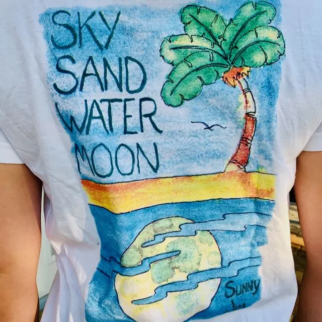 Sky Sand Water Moon, Ladies T-shirt