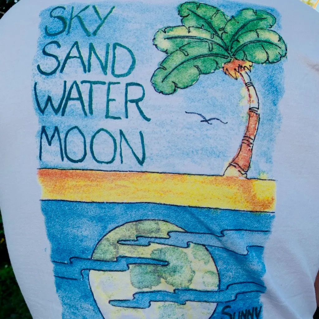 Sky Sand Water Moon, Ladies T-shirt