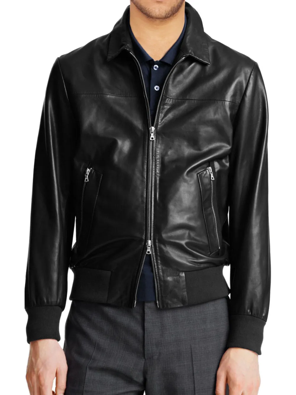 Smart Short Leather Jacket