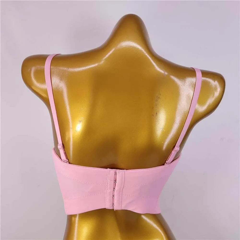 Solid Color Bustier Cami Top Bralette