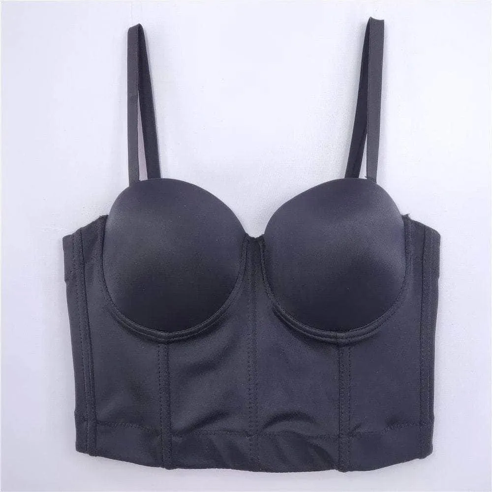 Solid Color Bustier Cami Top Bralette
