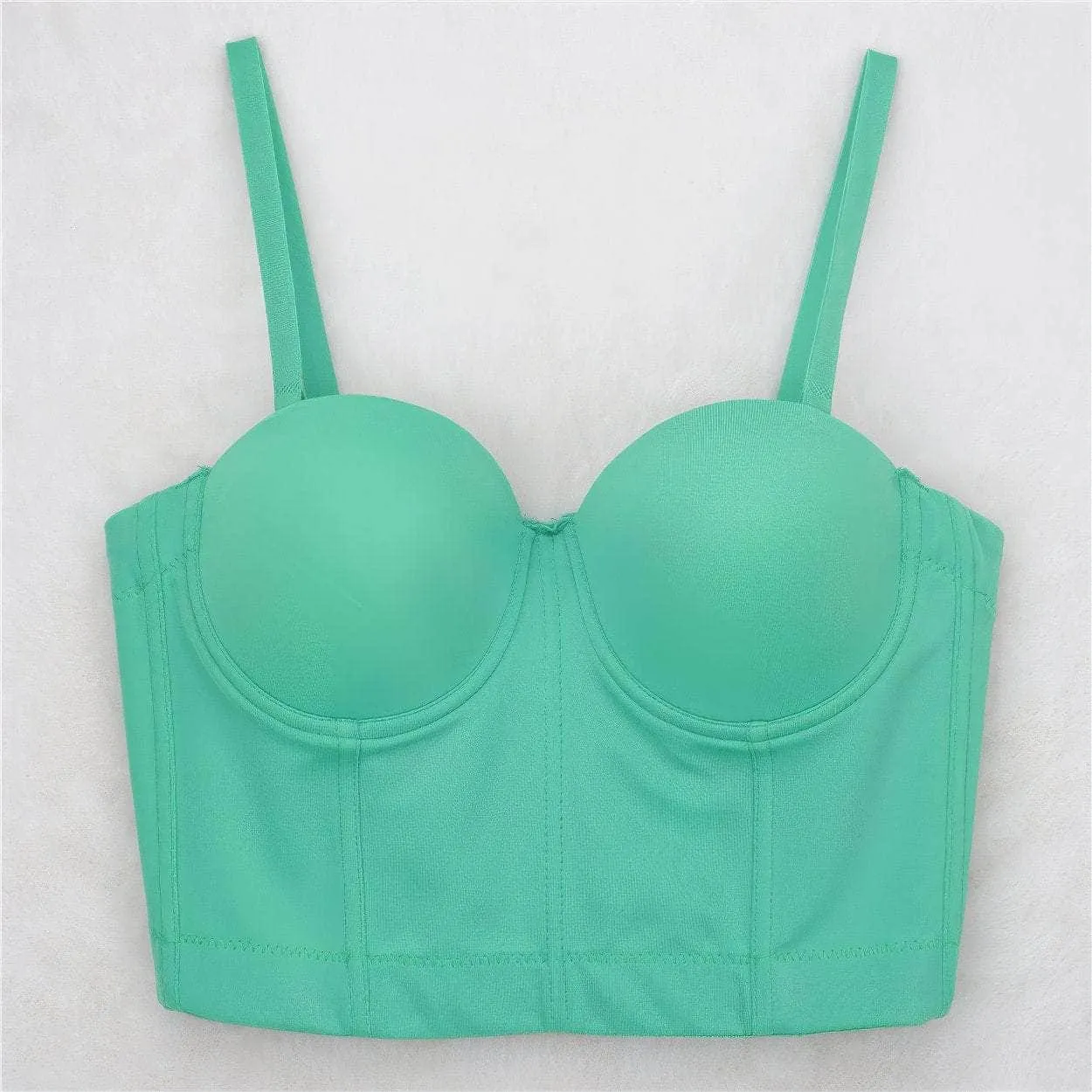 Solid Color Bustier Cami Top Bralette