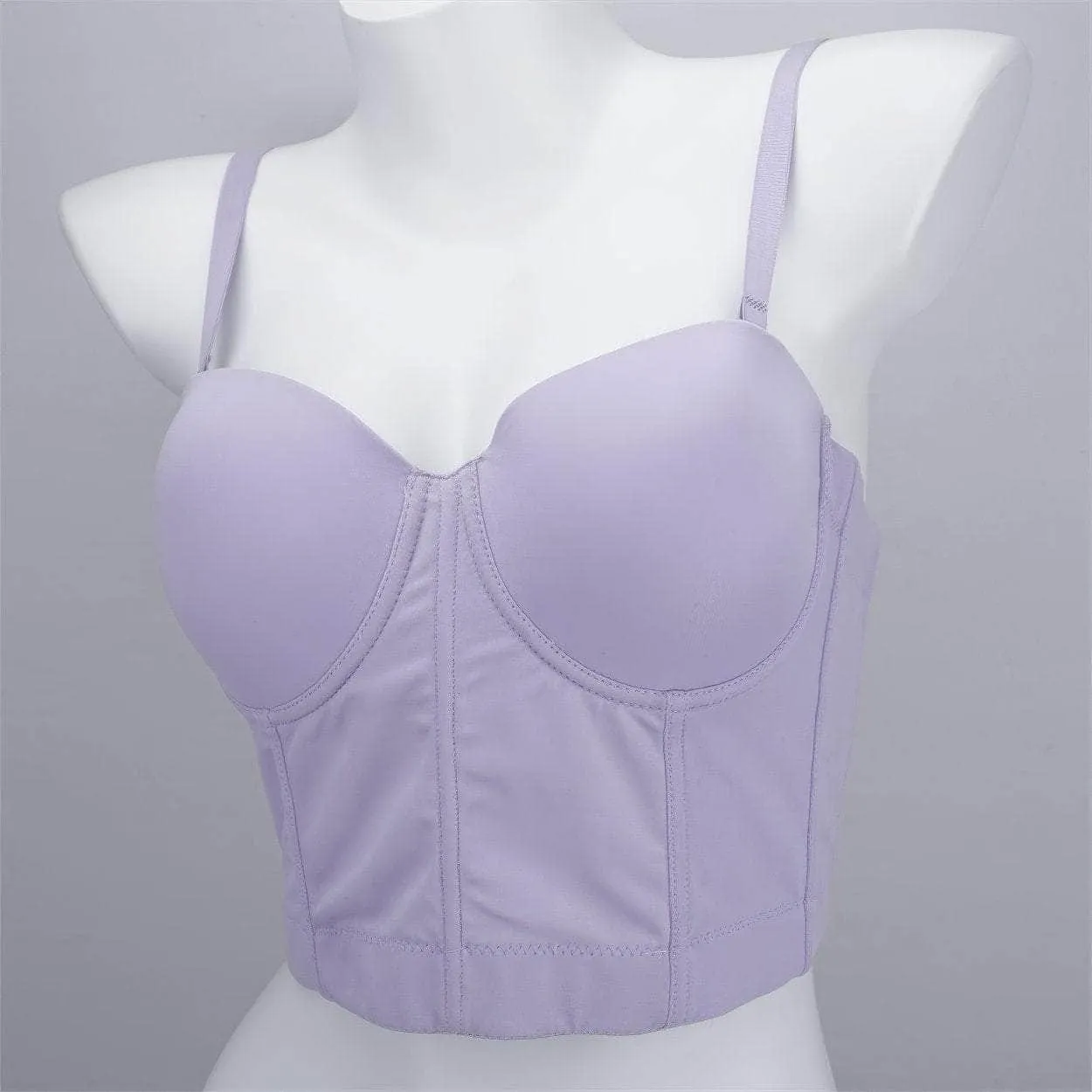 Solid Color Bustier Cami Top Bralette