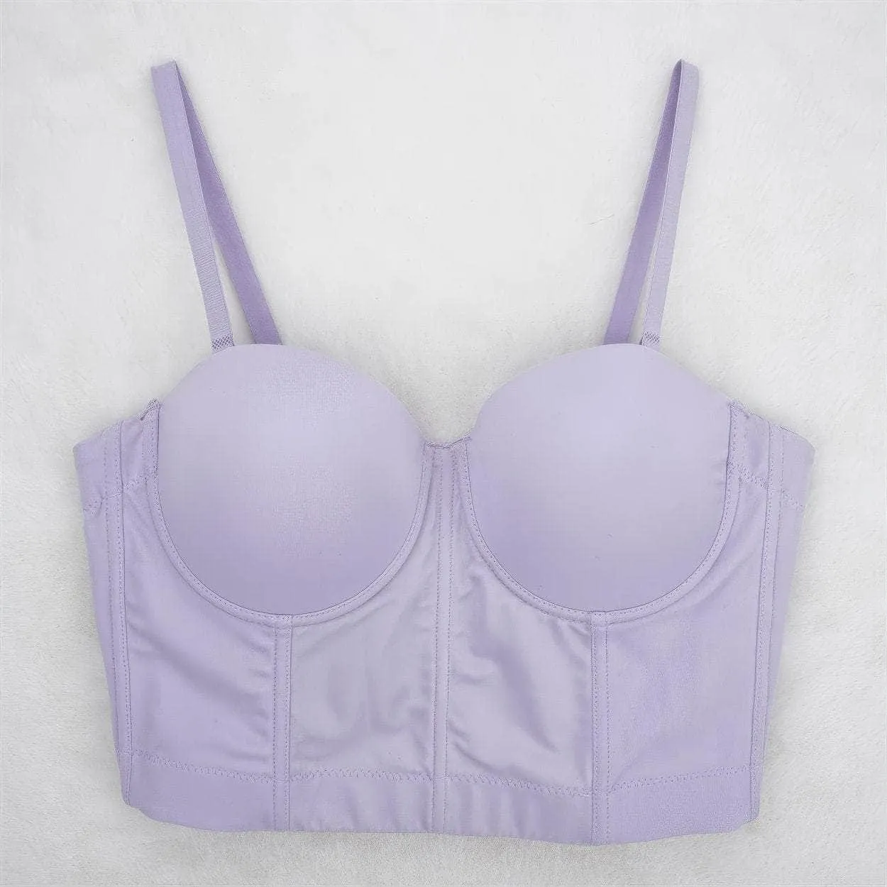 Solid Color Bustier Cami Top Bralette