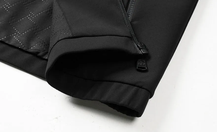 Solid Color Water-Resistant Track Jacket with Hood