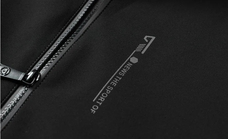 Solid Color Water-Resistant Track Jacket with Hood